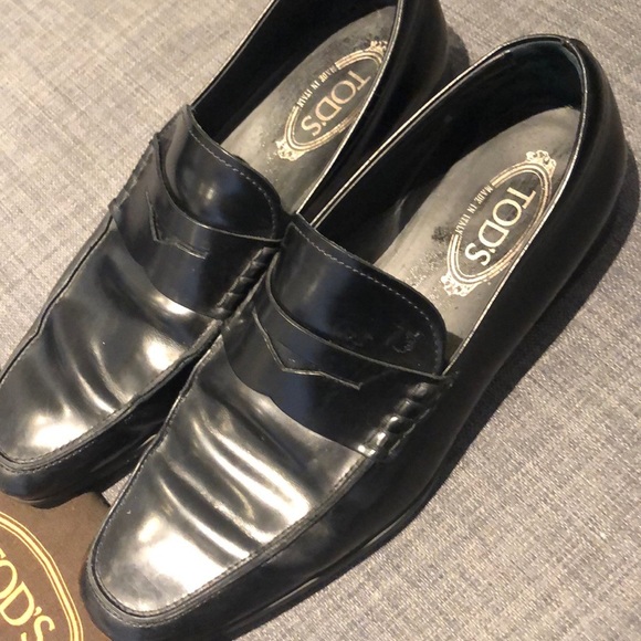 Tod’s Black Leather Size 8 Men’s Loafers - Picture 2 of 5
